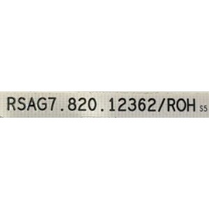 FUENTE DE PODER PARA TV HISENSE / NUMERO DE PARTE 325154 / RSAG7.820.12362/ROH / CQC13134095636 / 12362-L / E166702 / PARTE SUSTITUTA 331382 / PANEL'S HD650Y1U41-T0LBBY\S1\GM\ROH / HD650Y1U41-T0LBBY\S1\GM\ROH / DISPLAY JR645R3HA3L / MODELO 65A6H